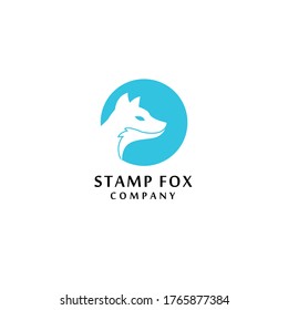 Standing Wolf Fox Dog Coyote Jackal Silhouette Logo Design
