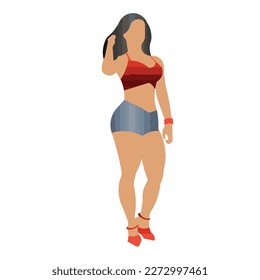 Standing Woman Silhouette Illustration 21