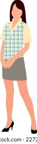 Standing Woman Silhouette Illustration 29