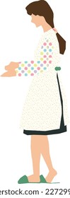 Standing Woman Silhouette Illustration 31