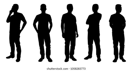 Instructor Silhouette Vector Set Stock Vector (royalty Free) 1113006266 