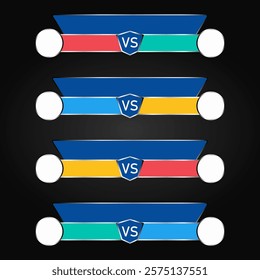 Standings. Sports schedule for soccer, tennis, hockey and other team sports matches. Vector banner.