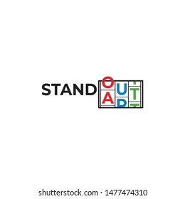 standout letter mark logo template