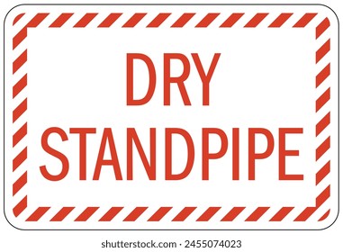 Standpipe connection sign and labels
