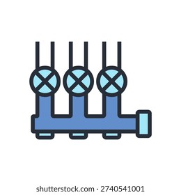 standpipe system icon. vector.Editable stroke.linear style sign for use web design, logo.Symbol illustration.