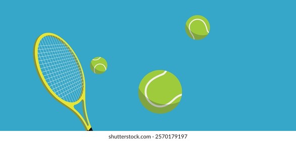 stands on tennis court with tennis racket and tennis ball