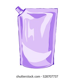 Stand-up spout pouch or bag ready template for branding design