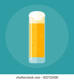 stange of beer flat icon.