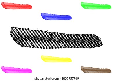 Stanley City (Falkland Islands, British Overseas Territory, United Kingdom) map vector illustration, scribble sketch City of Port Stanley map