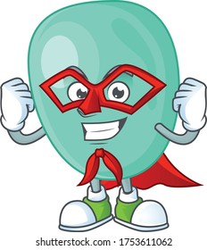 Staphylococcus aureus cartoon design concept dressed as Super hero