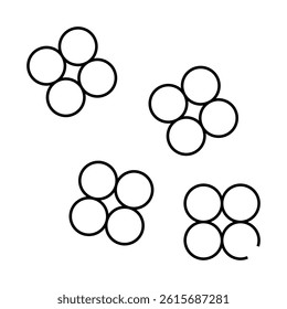 staphylococcus aureus line icon vector. staphylococcus aureus sign. isolated contour symbol black illustration
