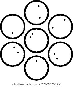 Staphylococcus Illustration vector Icon Design