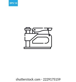 Staple gun outline icon Vector illustration