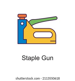 Ilustración de diseño de icono de contorno relleno del vector de pistón de grapas. Símbolo de mejoras en el hogar sobre el fondo blanco Archivo EPS 10