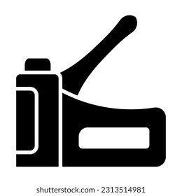 Staple Gun Vector Glyph Icon For Personal And Commercial Use.
