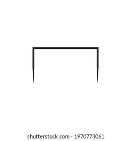 staple icon vector on white background