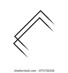 staple icon vector on white background