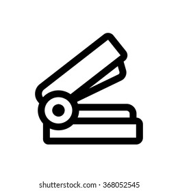 Staple line icon. Pixel perfect fully editable vector icon suitable for websites, info graphics and print media.
