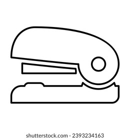 Staple Machine Icon In Outline Style