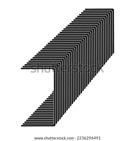 Staple Pin Icon, Stapler Metal Staple Fastener Vector illustration symbol design
