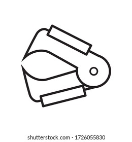 staple pin remover vector icon