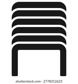Staple Pins Icon Element For Design