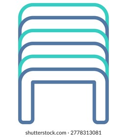 Staple Pins Icon Element For Design