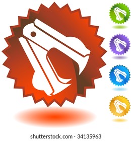 staple remover icon badge