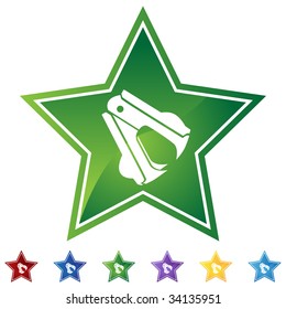 staple remover icon star