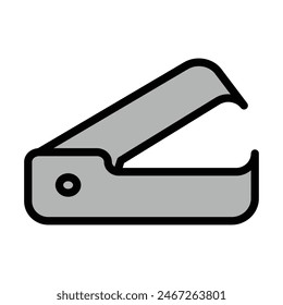 Staple Remover Line Filled Icon Design