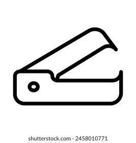 staple remover vector line icon design