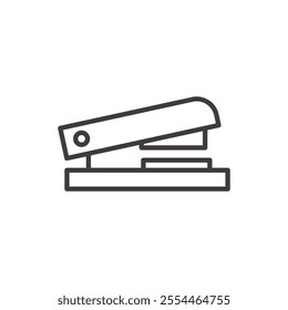 Staple thin liner icon vector.