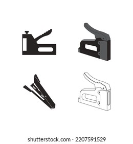 staple tool icon vector illustration symbol design