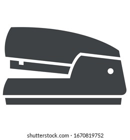 stapler black icon on white background