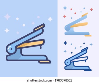 Stapler cartoon vector isolated icon Illustration