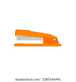 stapler flat design vector illustration isolated on white background. Stationery icon for web and applications.