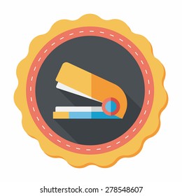 Stapler flat icon with long shadow,eps10