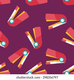 Stapler flat icon,eps10 seamless pattern background