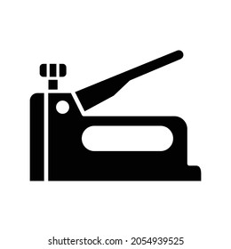 Plantilla de diseño de vectores de iconos de pistón de grapadora.