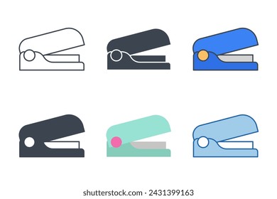Stapler icon collection with different styles. Stapler modern tools symbol vector illustration isolated on white background