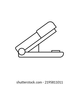 stapler icon in line style icon, isolated on white background
