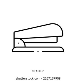 stapler icon. Linear style sign isolated on white background. Vector illustration