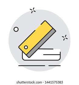 Stapler icon. Modern flat design style. Vector simple illustration icon for web site page, marketing, mobile app, design element on white background