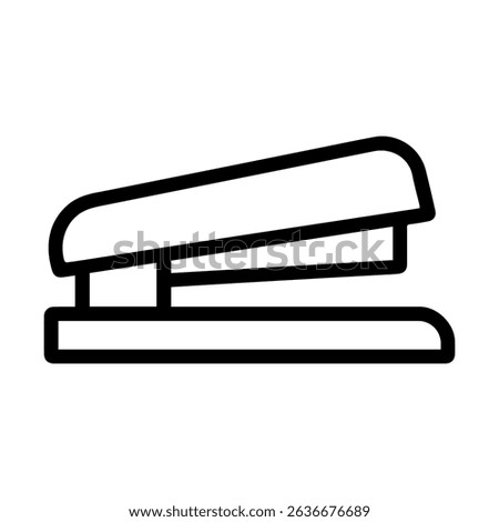 Stapler icon on white background vector
Vector line icon office, work