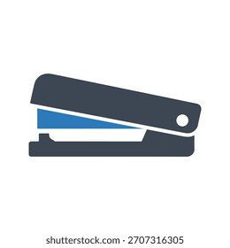 Ícone grampeador. Ícone de fixador de papel grampeador
