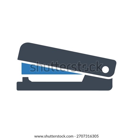 Stapler icon. Stapler paper fastener icon