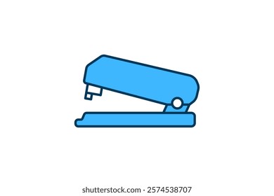 Stapler icon. icon related to Office. suitable for web site, app, user interfaces, printable etc. flat line icon style. simple vector design editable