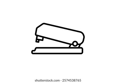 Stapler icon. icon related to Office. suitable for web site, app, user interfaces, printable etc. line icon style. simple vector design editable