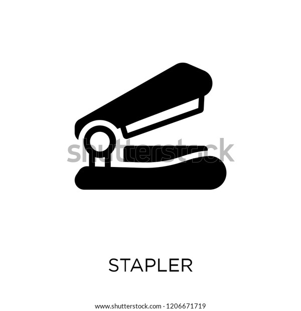 Stapler Icon Stapler Symbol Design Education Stock Vector Royalty Free