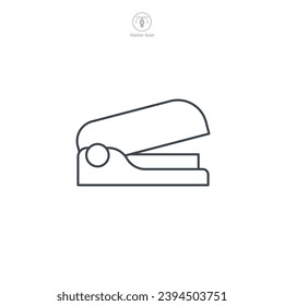 Stapler Icon symbol vector illustration isolated on white background